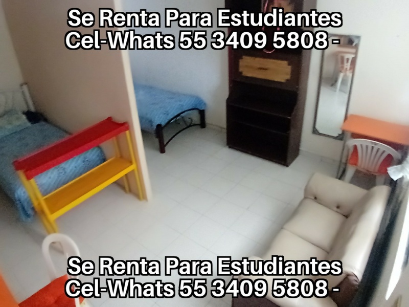 Estudiantes TESE; Estudiantes UNEVE; Estudiantes UPN 153; Odontologia UNAM Clinica Aragon; Odontologia Iztacala Clinica Aragon; Odontologia FES Aragon; Estudiantes FES Aragon; Cuartos para Estudiantes; habitaciones estudiantes; recamaras estudiantes; departamentos para estudiantes; alojamiento estudiantes; hospedaje estudiantes;