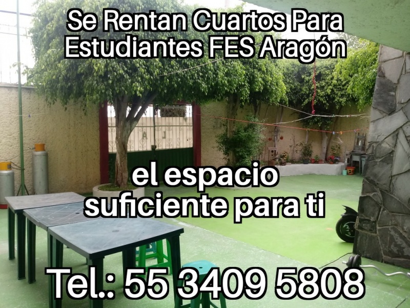 Estudiantes TESE; Estudiantes UNEVE; Estudiantes UPN 153; Odontologia UNAM Clinica Aragon; Odontologia Iztacala Clinica Aragon; Odontologia FES Aragon; Estudiantes FES Aragon; Cuartos para Estudiantes; habitaciones estudiantes; recamaras estudiantes; departamentos para estudiantes; alojamiento estudiantes; hospedaje estudiantes;