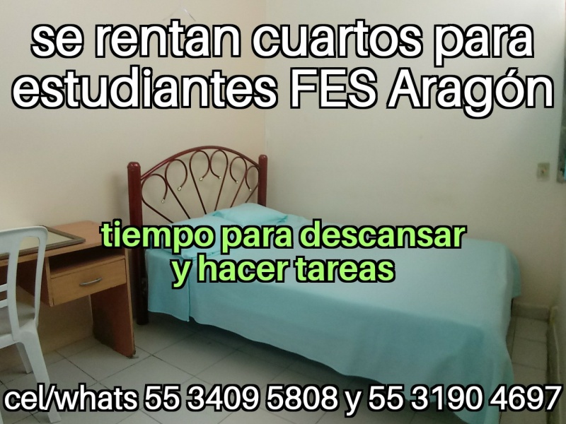 Cuartos estudiantes fes aragon nuevo ingreso fes aragon departamentos fes aragon habitaciones fes aragon recamaras fes aragon
